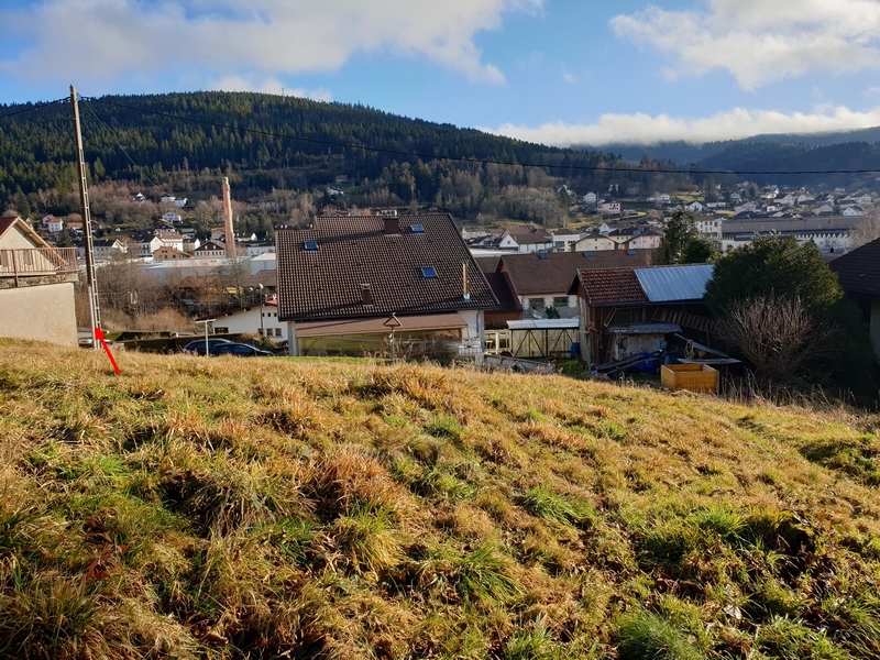 Terrain à vendre à Gérardmer - position du poteau électrique